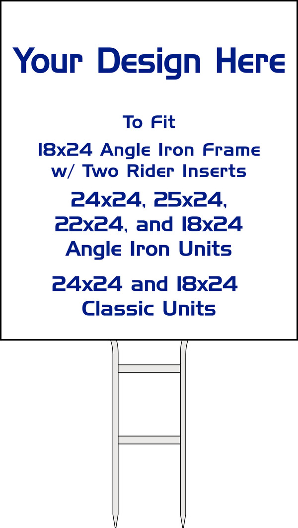 Yard Sign Sleeve, 32h x 28w